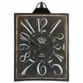 Homeroots Vintage Style Black & White Iron Wall Clock 401290